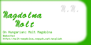 magdolna molt business card